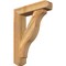 Ekena Millwork Funston Craftsman Rough Sawn Bracket w/ Offset Brace, Western Red Cedar, 6"W x 24"D x 32"H BKT0604X24X32FST04RWR - alternate 1